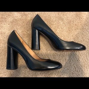 Coach Ophelia Black Leather Heels